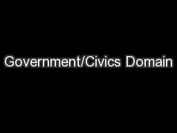 Government/Civics Domain