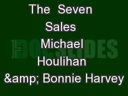 The  Seven  Sales  Michael Houlihan & Bonnie Harvey