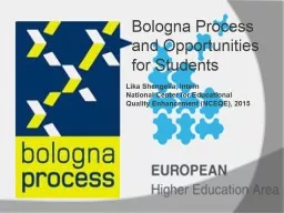 Bologna Process and Opportunities for Students