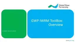 GWP IWRM  ToolBox : Case Studies