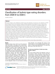 REVIEW Open Access Classification of bulimictype eatin