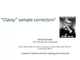 “Classy” sample correctors