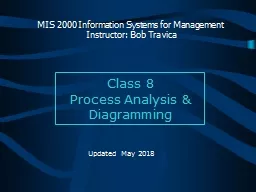 Class 8 Process Analysis &