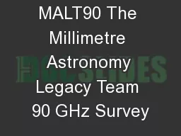 MALT90 The Millimetre Astronomy Legacy Team 90 GHz Survey