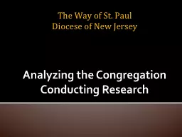 Analyzing the Congregation