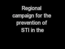 Regional campaign for the prevention of STI in the