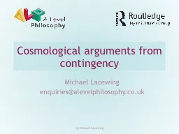 Cosmological arguments from contingency