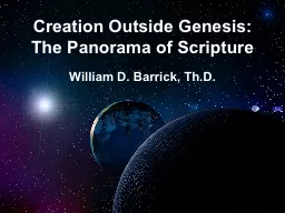 Creation Outside Genesis: