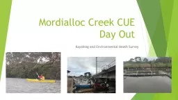 Mordialloc Creek CUE Day Out