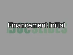 Financement initial