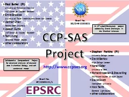 CCP-SAS Project http://www.ccpsas.org