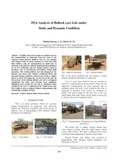 ISSN Print    Volume  Issue    FEA Analysis of Bullock