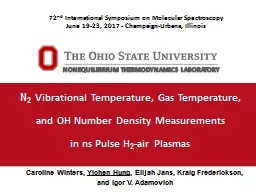 N 2  Vibrational Temperature, Gas Temperature,