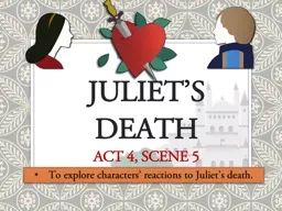 Juliet’s Death Act 4,