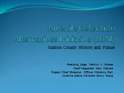 Juvenile Detention Alternatives Initiative (JDAI)