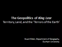 The Geopolitics of  King Lear
