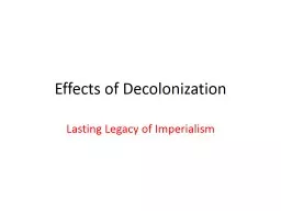 Effects of Decolonization