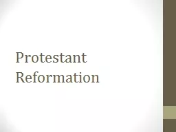 Protestant Reformation Branches of Christianity
