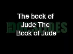 The book of Jude The Book of Jude