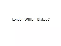 London William Blake JC Back to Poetry