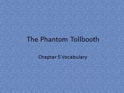 The Phantom Tollbooth Chapter