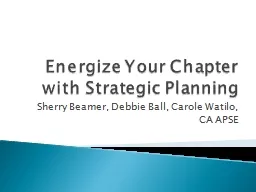 Energize Your Chapter with Strategic Planning