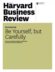 HBRORG OCTOBER REPRINT RJ MANAGING YOURSELF Be Yoursel