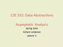 CSE 332: Data Abstractions