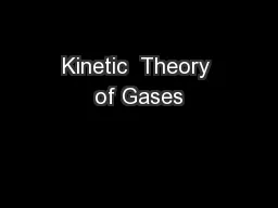 Kinetic  Theory of Gases