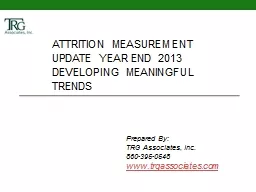 Attrition Measurement Update Year End 2013