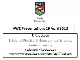 AWE Presentation: 29 April 2013