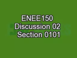 ENEE150 Discussion 02 Section 0101