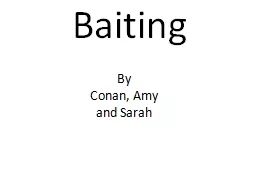 Baiting By  Conan, Amy and Sarah