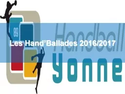 Les  Hand’Ballades  2016/2017