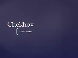 Chekhov “The Student”