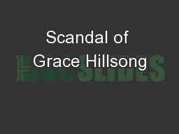 Scandal of Grace Hillsong