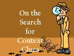On the Search f or Context Clues