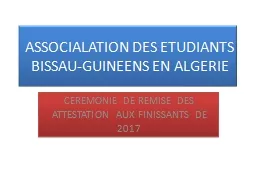 ASSOCIALATION DES ETUDIANTS BISSAU-GUINEENS EN ALGERIE
