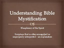 Understanding Bible Mystification