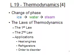 1 L 19 - Thermodynamics  [4]