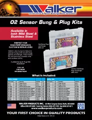 O Sensor Bung  Plug Kits Available in both Mild Steel