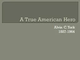 A True American Hero Alvin C. York