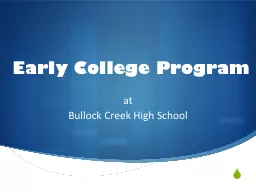 Early College Program at