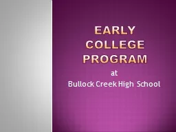Early College Program at