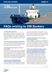 NOVEMBER  FAQS RELATING TO OW BUNKERS UKDC IS MANAGED