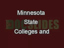 Minnesota State Colleges and