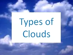 Types of Clouds Cirrus