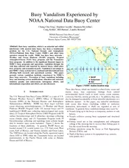 Buoy Vandalism Experienced by NOAA National Data Buoy