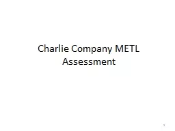 Charlie Company METL Assessment