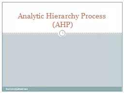 Analytic Hierarchy Process (